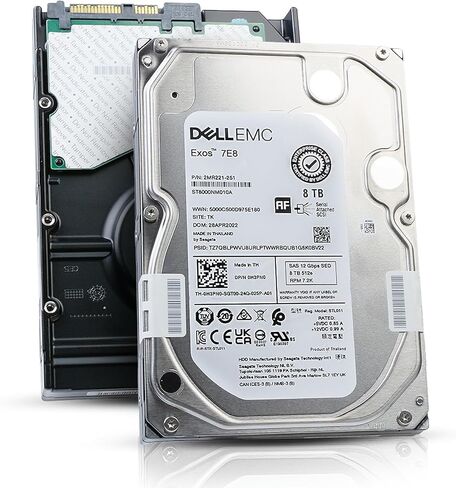 Dell/Seagate Exos 7E8 ST8000NM010A 8TB 7.2K RPM SAS 12Gb/s 512e 3.5in Enterprise Hard Drive (Renewed) in Saudi Arabia