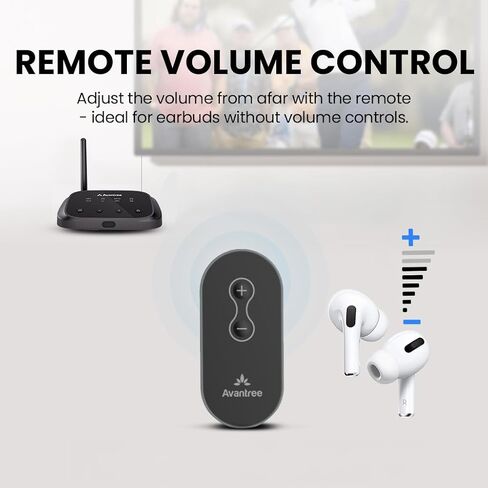 Avantree Oasis Plus 2 + HAX06 Bundle – HDMI ARC Audio Extractor & Bluetooth 5.3 Transmitter for TV, Stream Audio to Headphones & Soundbar Simultaneously, Perfect for HDMI-Only TVs in Saudi Arabia