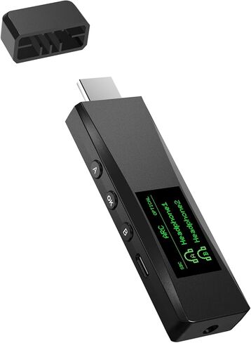 Bluetooth 5.2 Transmitter for 2 AirPods or BT Receiver Devices, Wireless Audio Adapter with HDMI ARC Input, Optical Audio Output & Bluetooth Output, LCD Screen, Plug and Play in Saudi Arabia