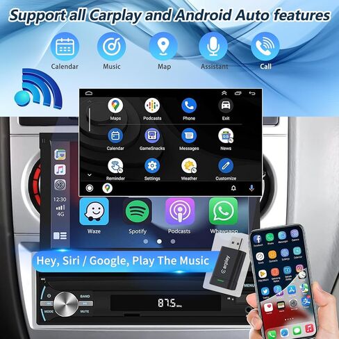 2026 Upgraded Wireless CarPlay Adapter for iPhone – Mini Wired to Wireless Dongle, Fast 5.8GHz WiFi & Bluetooth Connection, Plug & Play, Universal for OEM Wired CarPlay Cars in Saudi Arabia