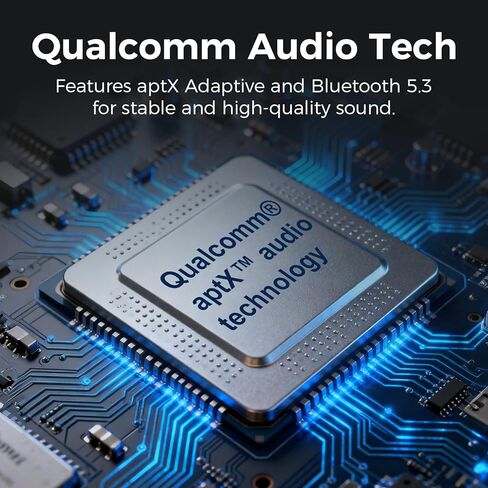 Airplane Bluetooth 5.3 Audio Transmitter with Qualcomm aptX Adaptive, LCD Display, Dual Device Support, 30Hr Battery, 3.5mm AUX for Travel, Flight, Gym in Saudi Arabia