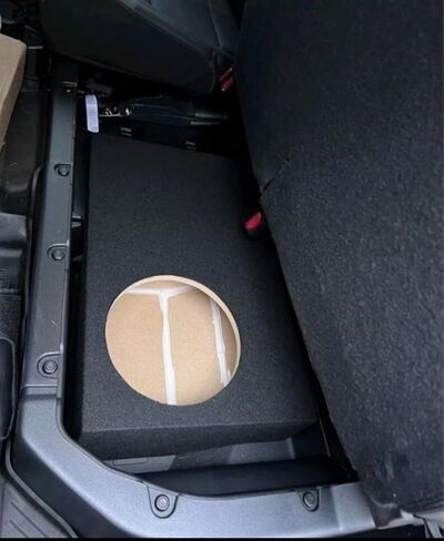 Subwoofer Box Enclosure Compatible with Tundra 2022-2026 Crew Max Single 12" Sealed Subwoofer Enclosure -Black in Saudi Arabia