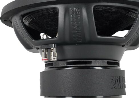 حزمة Sundown Audio E-12 V.4 D4: مضخم صوت للسيارة بقدرة 12 بوصة 1500 واط / 750 واط RMS، حاوية فرعية ذات فتحات تهوية RQB12، مجموعة تثبيت كاملة لصندوق فرعي واحد، 3 عناصر in Saudi Arabia