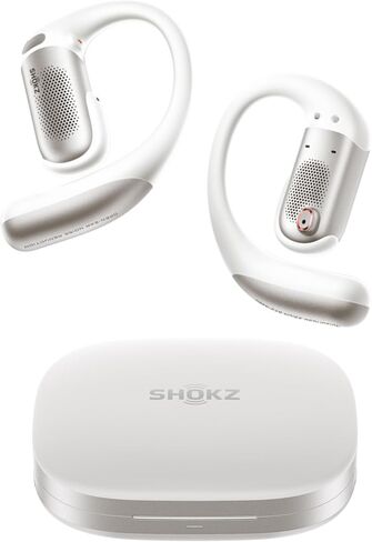 سماعات أذن SHOKZ OpenFit Pro لاسلكية حقيقية مفتوحة الأذن مع تقليل ضوضاء الأذن المفتوحة، مُحسّنة لـ Dolby Atmos، Deep Bass، وقت تشغيل 50 ساعة، مكالمات واضحة مدعومة بالذكاء الاصطناعي للعمل، الرياضة، بلوتوث 6.1، IP55، أسود in Kuwait