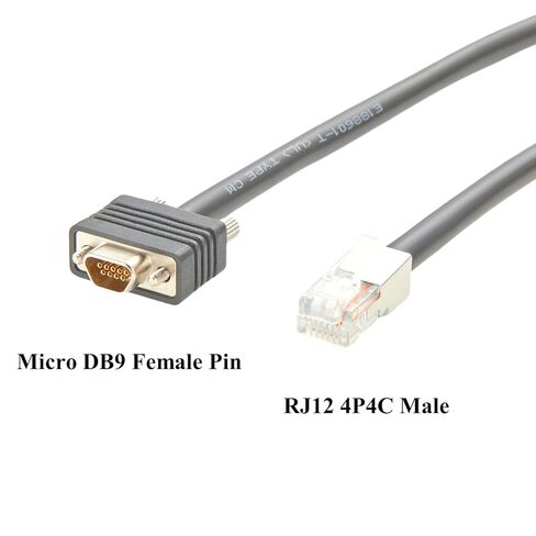 متوافق مع EMC 038-003-085 038-003-623 Micro DB9 إلى RJ12 SPS كابل تحسس تسلسلي لأنظمة تخزين CX3 CX4 VNX Clariion (1M/3.28FT) in Saudi Arabia