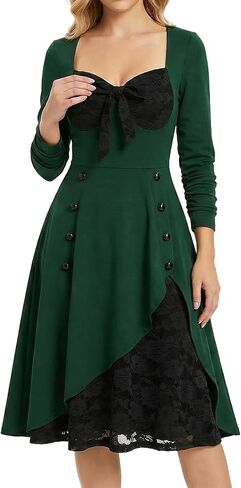 Aivtalk Gothic Steampunk Dresses for Women Victorian Queen Ball Gown Masquerade Dress Party Dresses in Saudi Arabia