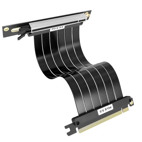 XMSJSIY PCI-E 3.0 16x Riser Cable Extension Card Shielded High Speed GPU Vertical Mount PCIe 3.0 16x Male to Female 90 Degree Right Angle Graphic Card Support RTX3060-20CM/7.87Inch in Saudi Arabia