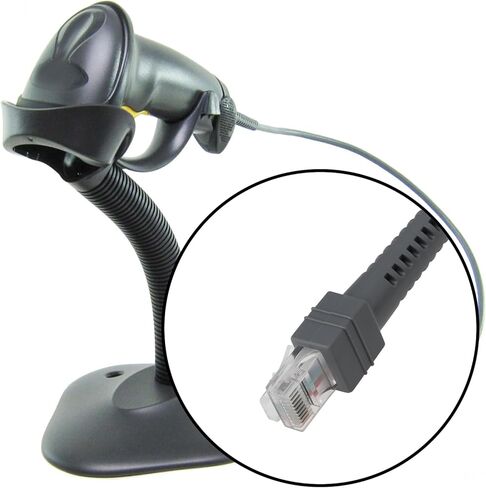 SING F LTD 9-pin Barcode Scanner Serial Cable CBA-R01-S07PAR Compatible with Symbol LS2208 RS232 (2 Meters) in Saudi Arabia