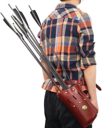 Pack of 1 Archery Quiver Archery Bag Bow Arrow Pouch Portable Outdoor Hunting Shooting Accessories in Saudi Arabia
