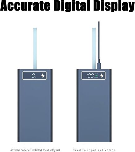 18650 صندوق شاحن USB حامل الهاتف المحمول C16PD إصدار الطاقة لصندوق شاحن الغلاف مع طقم طاقة الإضاءة 18650 DIY قابل للإزالة بدون لحام 16 قسم 18650 طقم طاقة DIY Mobile (أسود) in Saudi Arabia