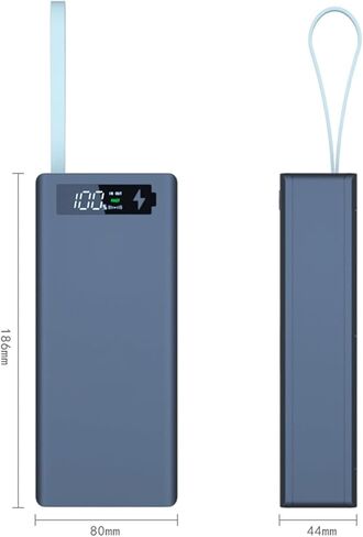 18650 صندوق شاحن USB حامل الهاتف المحمول C16PD إصدار الطاقة لصندوق شاحن الغلاف مع طقم طاقة الإضاءة 18650 DIY قابل للإزالة بدون لحام 16 قسم 18650 طقم طاقة DIY Mobile (أسود) in Saudi Arabia