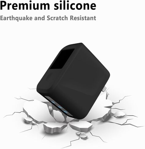 Geiomoo Soft Silicone Case for Anker Prime 160W Charger, Flexible Scratch Resistant Cover (Black) in Saudi Arabia