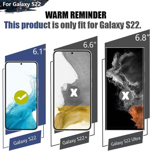 [حافظة بطارية إصدار جديد لهاتف Samsung Galaxy S22، حافظة شاحن بطارية ممتدة قابلة لإعادة الشحن بقدرة 4800 مللي أمبير في الساعة، أضف 100% عصير إضافي (6.1 بوصة) أسود in Kuwait