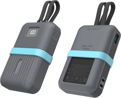 Silicone Case for Anker Zolo Power Bank 2025(20,000mAh 45W/30W) A1689/A1681 Protective Cover with Lanyard Hole, Compact | Tactile Grip | Impact Protection for Daily Use & Travel, Case Only (Black) in Saudi Arabia
