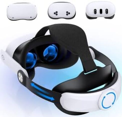 Head Strap for Meta Quest 3S/3/2, Adjustable VR Headset Strap, Knob Adjustable, Pressure Relief VR Headset Accessory,for Better Support&Comfort in Saudi Arabia