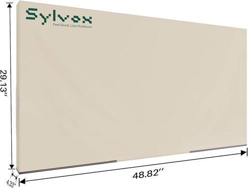 SYLVOX 50" Outdoor Smart TV with Cover, 4K Weatherproof TV for Patio & Backyard, 700-Nit Brightness, IP55 Waterproof, Partial Sun (Patio Series) in Saudi Arabia