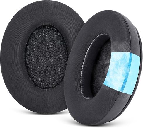Upgraded Replacement Earpads Cushions for HyperX Cloud/Alpha, Audio Technica M50X/M40X, Turtle Beach Stealth 400/600 & More - Ear Pads with Breathable Mesh Fabric/Added Thickness/Memory Foam in Saudi Arabia