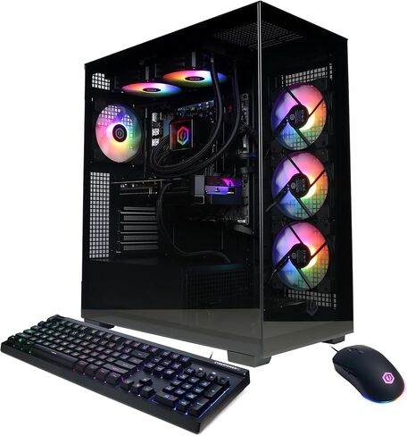 CyberPowerPC Gamer Xtreme Gaming PC, AMD Ryzen 9 9900X 4.4GHz, GeForce RTX 5070 12GB, 32GB DDR5, 1TB PCIe 4.0 SSD, WiFi Ready & Windows 11 Home (GXiVR8080A41) in Saudi Arabia