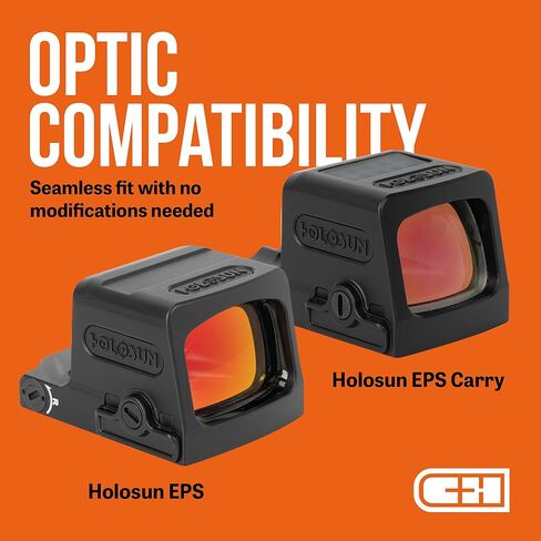 لوحة محول البصريات C+H لجهاز Glock Gen 6 المتوافقة مع Holosun EPS/EPS Carry/SCS Carry | صُنع في الولايات المتحدة الأمريكية - غير متوافق مع Gen5 in Saudi Arabia