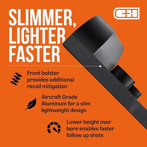 لوحة محول البصريات C+H لجهاز Glock Gen 6 المتوافقة مع Holosun EPS/EPS Carry/SCS Carry | صُنع في الولايات المتحدة الأمريكية - غير متوافق مع Gen5 in Saudi Arabia