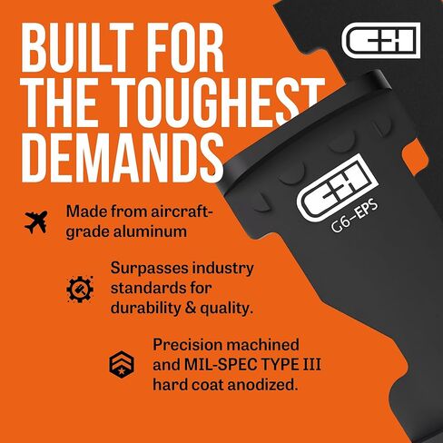 لوحة محول البصريات C+H لجهاز Glock Gen 6 المتوافقة مع Holosun EPS/EPS Carry/SCS Carry | صُنع في الولايات المتحدة الأمريكية - غير متوافق مع Gen5 in Saudi Arabia