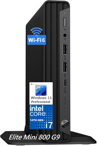 HP Elite Mini 800 G9 Business Desktop Computer PC | Intel i7-14700 20-Core up to 5.4GHz | 32GB DDR5 | 1TB SSD | Windows 11 Pro | WiFi 6 | Compact Office Computer | Keyboard & Mouse Included in Saudi Arabia