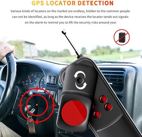 Upgraded Hidden Camera Detectors 7-in-1, Anti-Spy Camera Finder, RF Signal Scanner & GPS Tracker Detector for Hotel, Bathroom, Office & Car Security Camera Detector in Saudi Arabia
