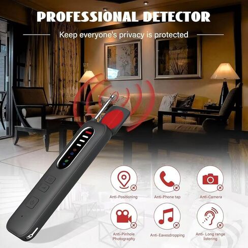 AI Powered 7 in 1 Hidden Camera Detectors,Anti Spy RF Signal Scanner, Infrared GPS Tracker Finder & Bug Detector&Camera Detector for Hotels, Bathrooms, Cars & Offices in Saudi Arabia
