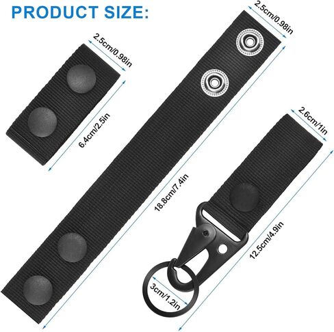 7 PCS Nylon Duty Belt Keepers for Duty Belt, Tactical Belt Keepers Fit 2"-2.25" Wide Belts for Police, Law Enforcement, Correctional Officer and Molle Battle in Kuwait