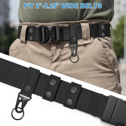7 PCS Nylon Duty Belt Keepers for Duty Belt, Tactical Belt Keepers Fit 2"-2.25" Wide Belts for Police, Law Enforcement, Correctional Officer and Molle Battle in Kuwait