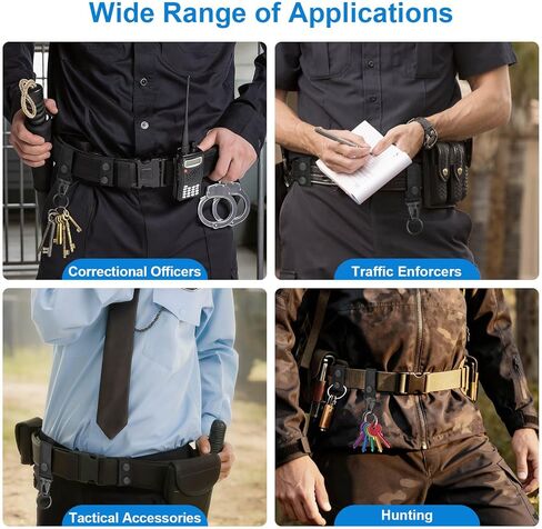 7 PCS Nylon Duty Belt Keepers for Duty Belt, Tactical Belt Keepers Fit 2"-2.25" Wide Belts for Police, Law Enforcement, Correctional Officer and Molle Battle in Kuwait