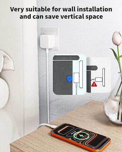 محول كتلة شاحن Apple 17e، 2 حزمة شاحن USB C بقدرة 40 وات، محول طاقة ديناميكي قابل للطي مع قابس iPhone بقدرة 60 وات كحد أقصى لشحن iPhone 17 Pro/17 Air/16 Pro Max/16 Pro/16e/16/15 Pro/15 Plus/15 in Kuwait