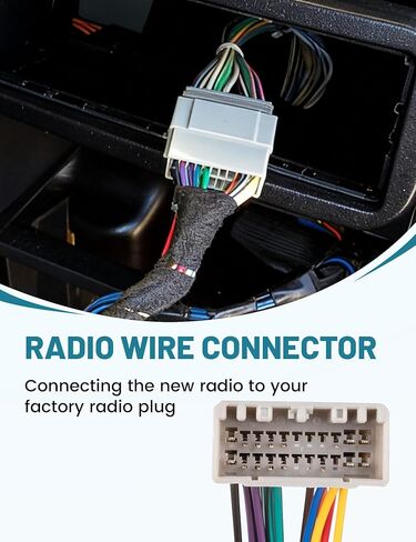 NuIth Single Din Radio Installation Dash Kit W/Radio Wiring Harness for 2005-2007 Chrysler 300C /Dodge Ram Charge Dokata/Jeep Cherokee, Single Din Radio Mounting Plate for Factory Radio Mounting in Saudi Arabia