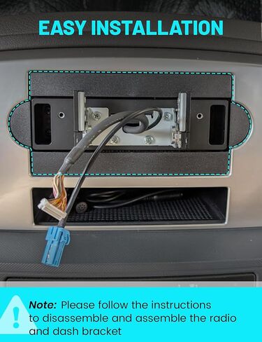 NuIth Single Din Radio Installation Dash Kit W/Radio Wiring Harness for 2005-2007 Chrysler 300C /Dodge Ram Charge Dokata/Jeep Cherokee, Single Din Radio Mounting Plate for Factory Radio Mounting in Saudi Arabia