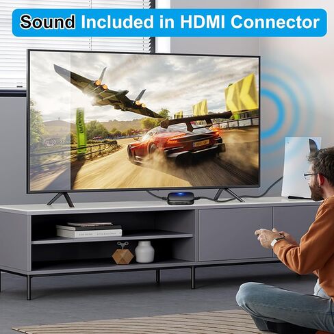 Herfair Wii to HDMI Adapter, 2026 Upgraded Component Signal Video Cable, 1080P Upscaler Full HD Output Compatible with Wii, Wii U, HDTV, Monitor & Supports All Wii Display Modes in Saudi Arabia