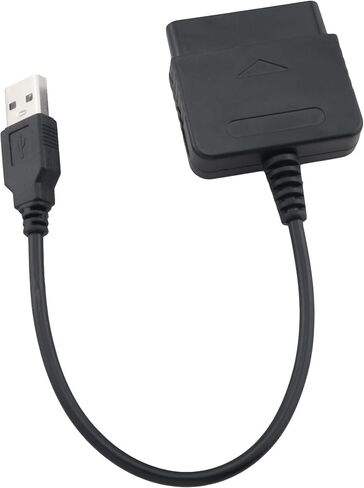 محول وحدة تحكم الألعاب JianLing PS2 إلى وحدة تحكم USB، محول أحادي الأطراف، أجزاء فضفاضة، كابل تمديد وحدة تحكم 46 مم لوحدة تحكم PS3 وأجهزة الكمبيوتر باللون الأسود in Saudi Arabia