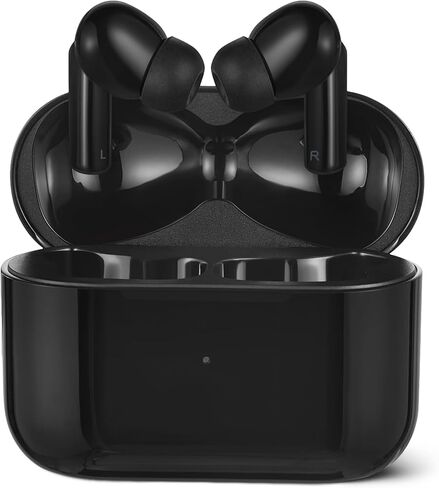 Amazon Basics Bluetooth Headphones True Wireless Earbuds IPX4Waterproof, in-Ear w/Mic,Charging Case, Black in Saudi Arabia
