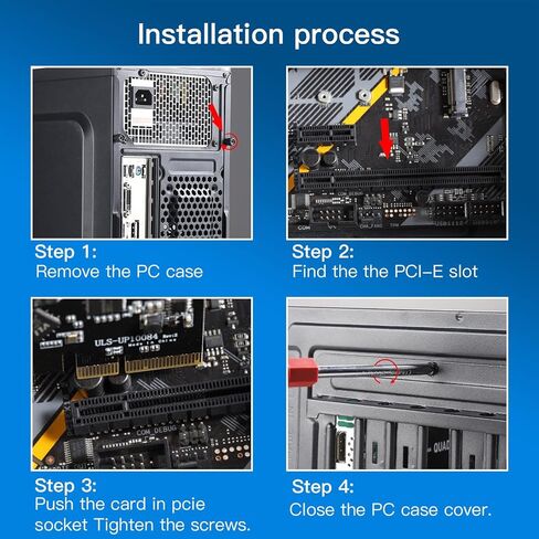 8-Port PCIe to USB3.2 Card Expansion 20Gbps 8 Ports 1 Type-C X 4 & 1 TypeA Splitter Adapter UsbC Controller Interface Ultra-Fast Expansion in Saudi Arabia