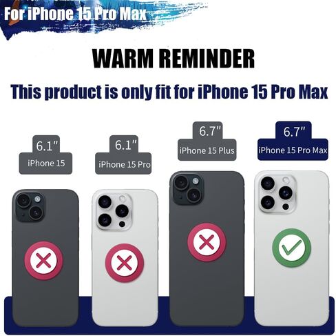 [حافظة بطارية مطورة لهاتف iPhone 15 Pro Max، حافظة شحن/شاحن بطارية ممتدة قابلة لإعادة الشحن بقدرة 6000 مللي أمبير في الساعة، أضف 100% عصير إضافي (6.7 بوصة) أسود in Kuwait