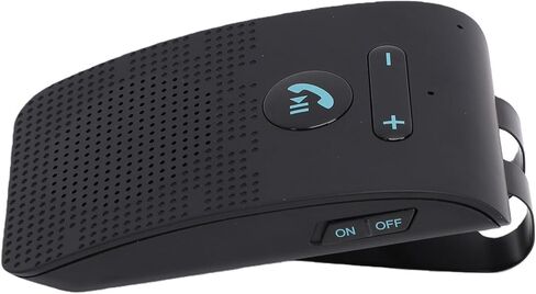 Zopsc Handsfree Bluetooth Car Speakerphone with Dual Connection, Support 2 Phones Simultaneously, Vibration Auto On, 10H Talk Time, Hands Free Calling for Cell Phone in Saudi Arabia