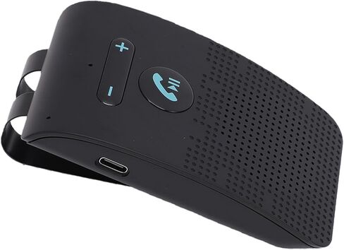 Yctze Handsfree Bluetooth Speakerphone, Wireless Car Speaker, Audio Speaker with Built in Vibration Sensor & Dual Phone Connection, Ideal for Car Use, 10m Range, 10 Hours Talk Time in Saudi Arabia