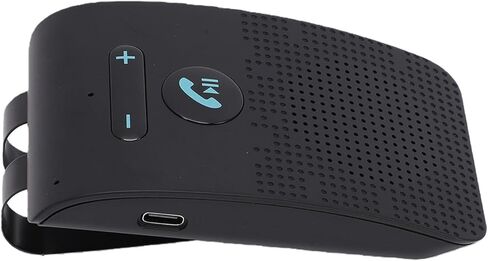 Yctze Handsfree Bluetooth Speakerphone, Wireless Car Speaker, Audio Speaker with Built in Vibration Sensor & Dual Phone Connection, Ideal for Car Use, 10m Range, 10 Hours Talk Time in Saudi Arabia