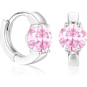 أقراط هاجي الذهبية للنساء أقراط طارة صغيرة جوهرة الميلاد 14 قيراط مطلية بالذهب حلق هوجي صغيرة للفتيات مع هدايا زركونيا مكعبة in Kuwait