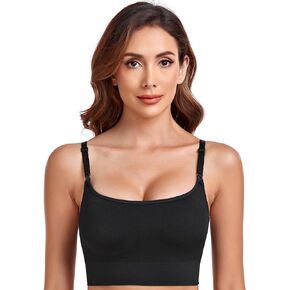 GXXGE Women's Wireless T-Shirt Bra, Moisture-Wicking Smoothing Bra, Full-Coverage Comfortable Bra for Girls 911