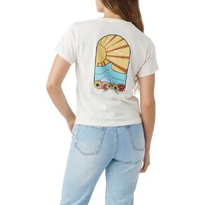 Hang Ten Women's Graphic T-Shirt - Comfortable Casual Graphic Tees for Women - Short Sleeve Screen Printed Tshirt