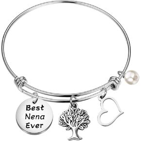 MAOFAED Nena Gift Nena Bracelet Nena Jewelry Grandmother Gift Grandma Birthday Gift Mother’s Day Gift For Grandma