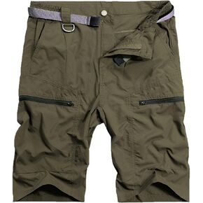 Msmsse Men's Hiking Cargo Shorts Quick Dry Outdoor Tactical Work Shorts with Multi Pockets for Fishing Travel