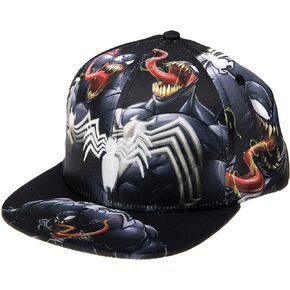 Marvel Comics Mens Spiderman Character Costume Embroidered/Printed Snapback Flatbrim Baseball Cap Hat