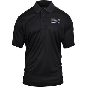 Rothco 17169 Thin Blue Line Moisture Wicking Polo Size : 2XL