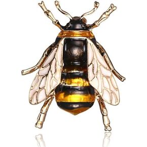 Honeybee Animal Insect Brooches Pin for Men Women Crystal Insect Themed Bee Corsages Scarf Clips for Women Girls Jewelry